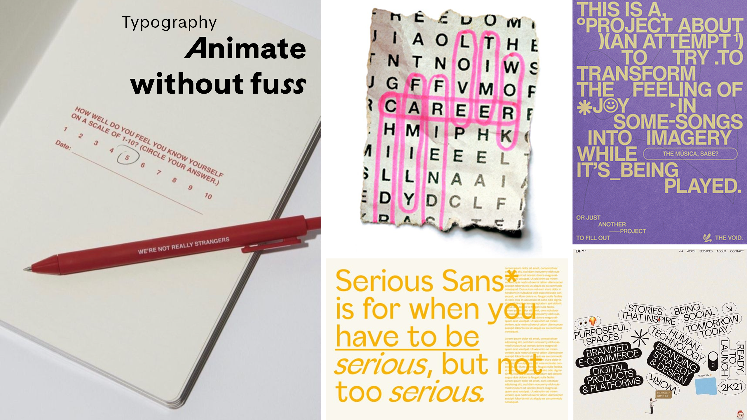 EXTRA SOMETHING typography